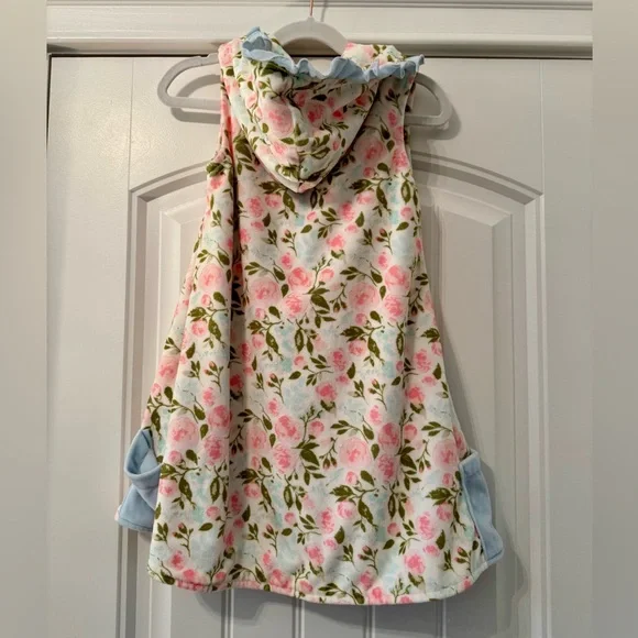 SweetHoney Girls Swim Coverup Hooded Floral Pastels Size 6 NWOT! - Picture 5 of 8